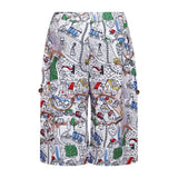 Village Print Boys Cargo Shorts