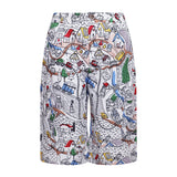 Jungen-Cargoshorts mit Village-Print