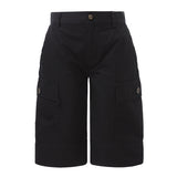 Kids Black Cargo Shorts