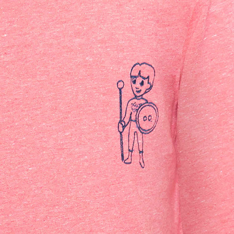 Rosafarbenes Langarm-T-Shirt für Mädchen