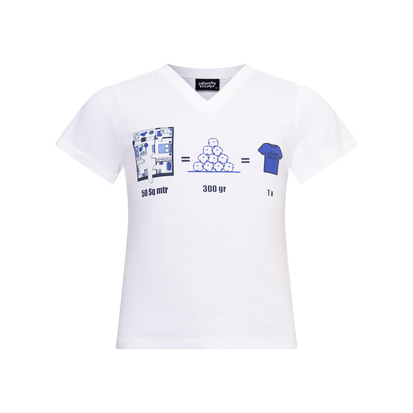 Infographics T-shirt with Printed Working Area for Kids