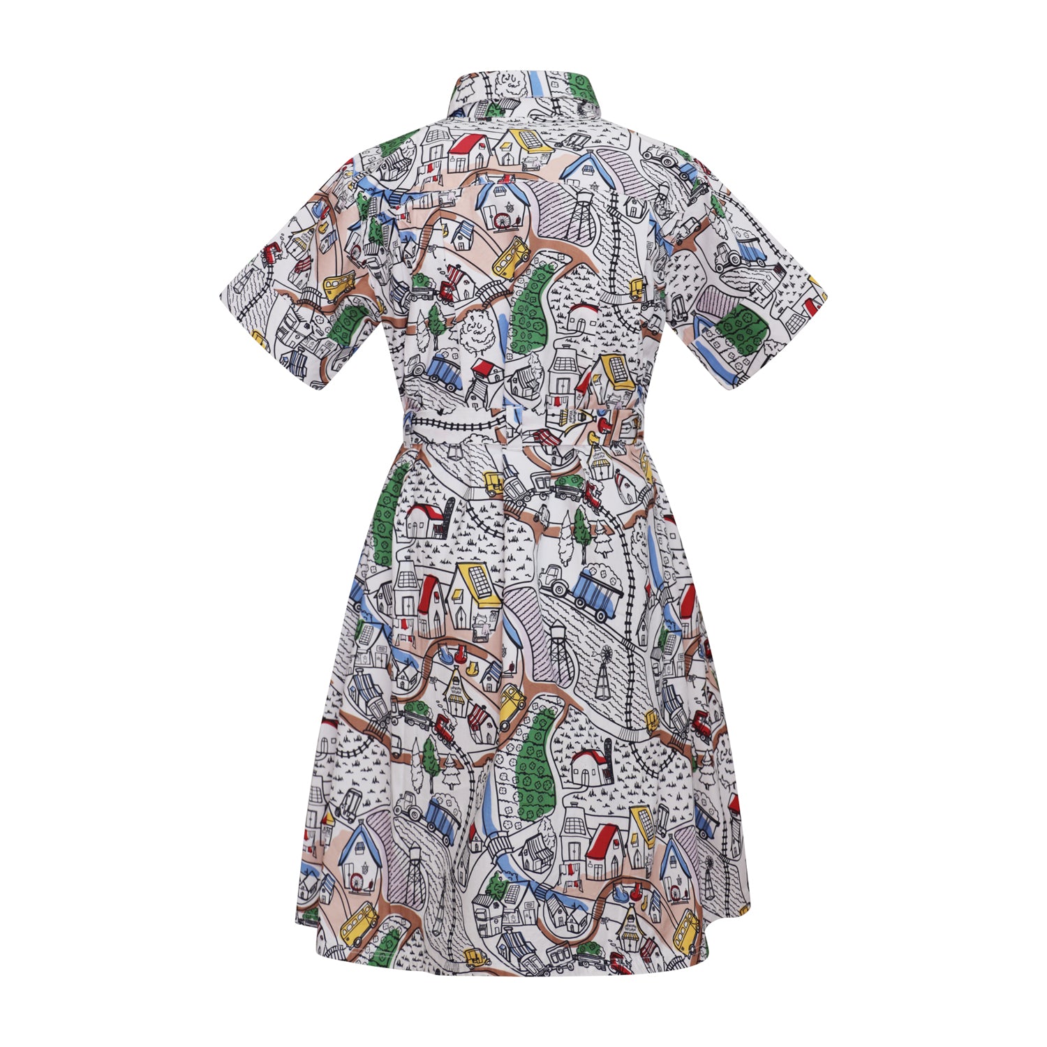 Sommerkleid für Mädchen mit Village-Print