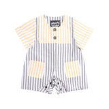 Yellow Blue Stripes Baby Suit