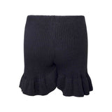 Schwarze gestrickte Strandshorts