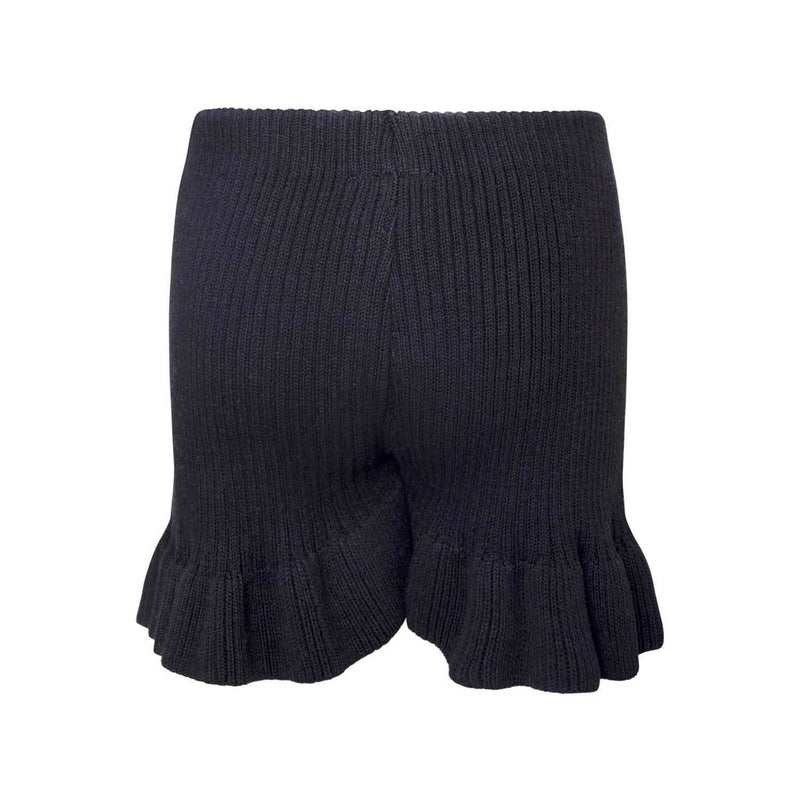 Black Knitted Beach Shorts