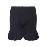 Schwarze gestrickte Strandshorts