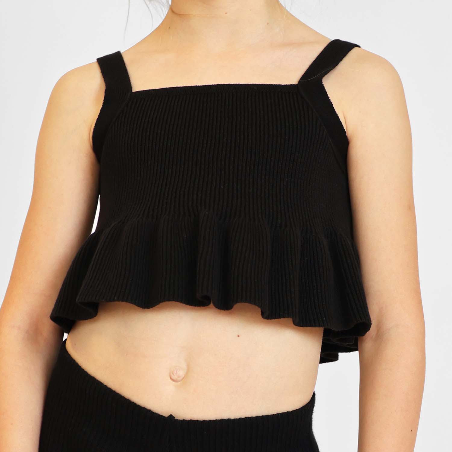 Crop-Tops für Kinder in Schwarz