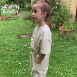 Kids Hand-painted Off-White Overall