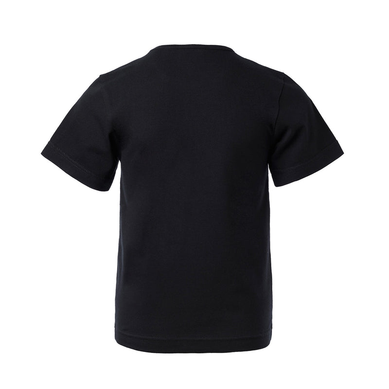 Short Sleeve Black T-Shirt with Toscana Print