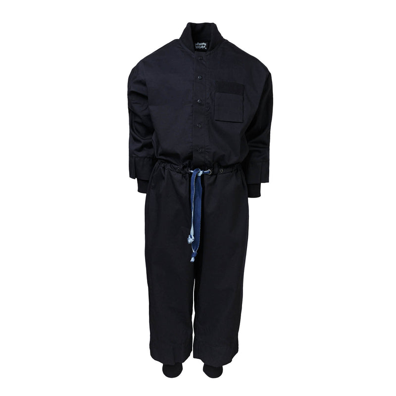 Black Cotton Kids Overall