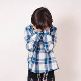 Kids Blue Plaid Shirt