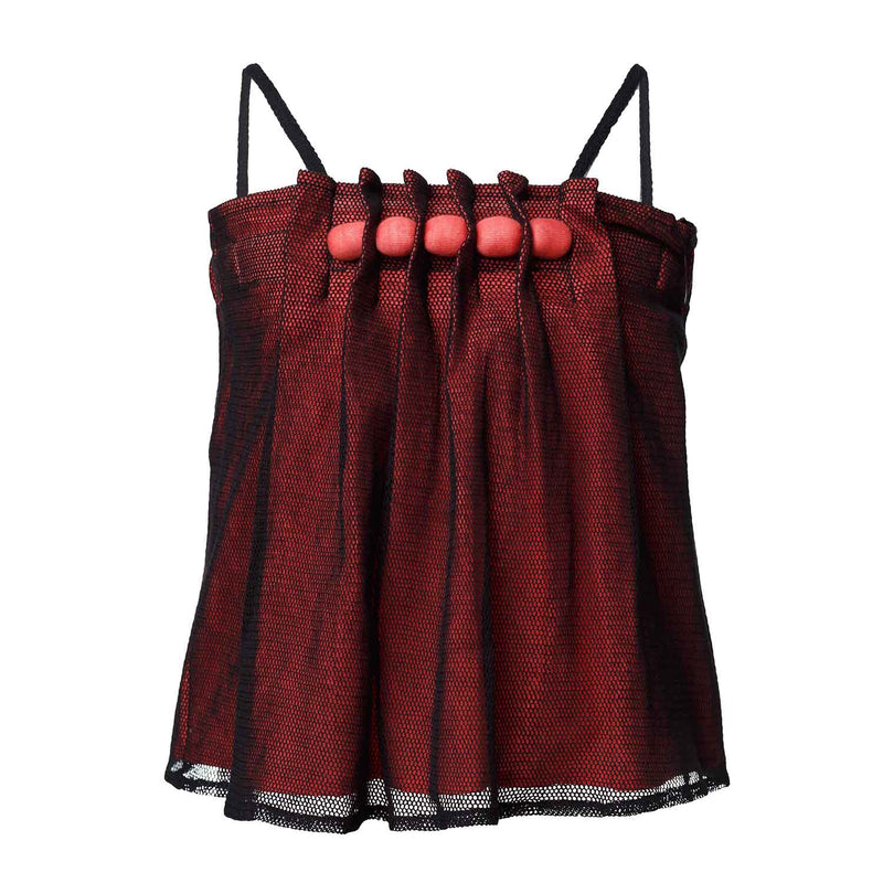 Girls Camisole Top with Cotton Beads and Tulle