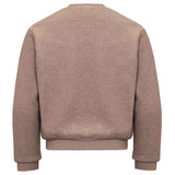 Beiges Fleece-Sweatshirt mit Einhorn-Applikation
