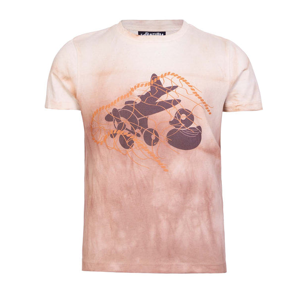 T-Shirt For Kids With Blockprint
