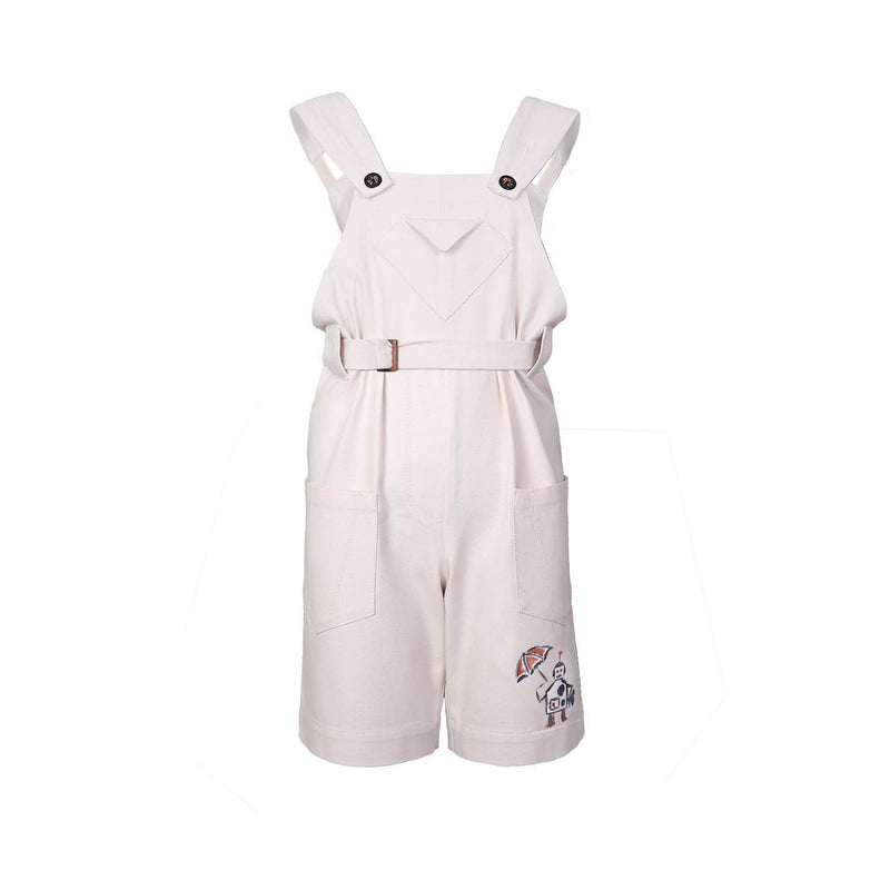 Kids Hand-painted Off-White Overall