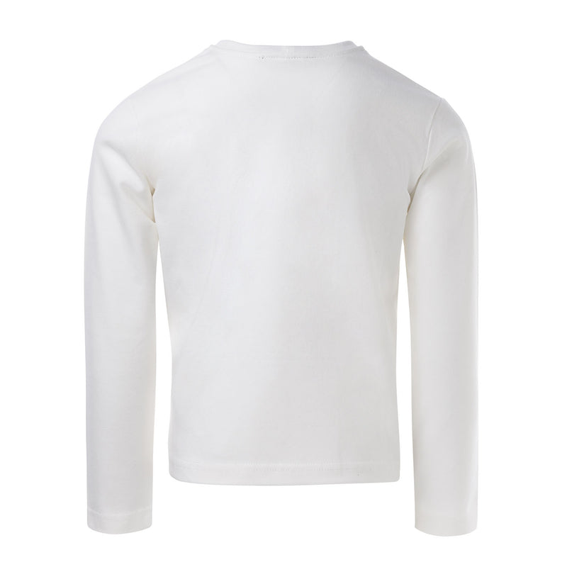 White Longsleeve with Blend Textiles