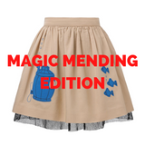 MAGIC MENDING PRELOVED Beige Cotton Skirt with Submarine, 2 years